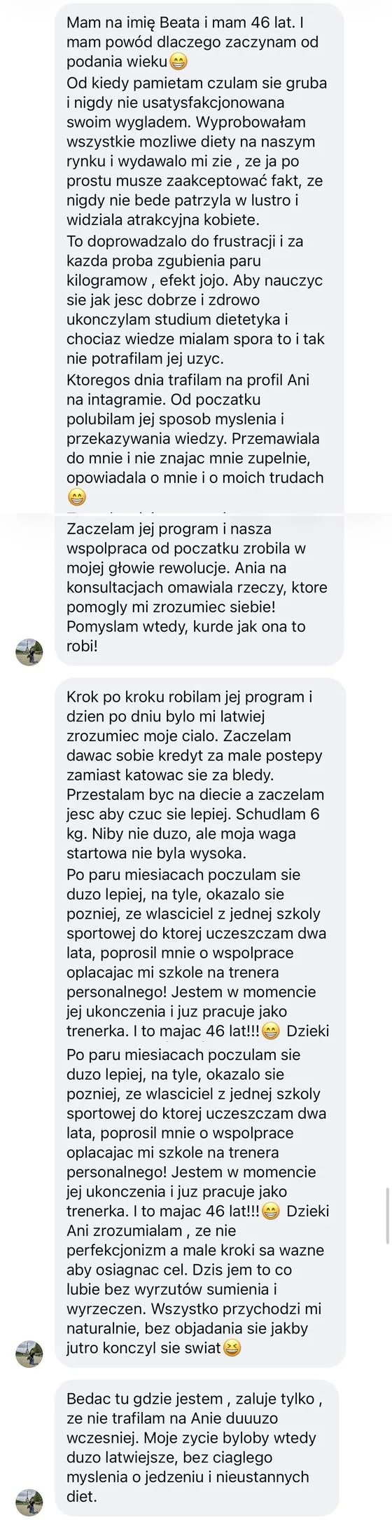 odNowa, efekty klientki: Beata 46 lat, minus 6 kg